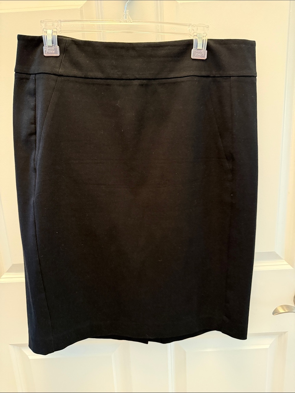 Ann Taylor Black Tailored Pencil Skirt
